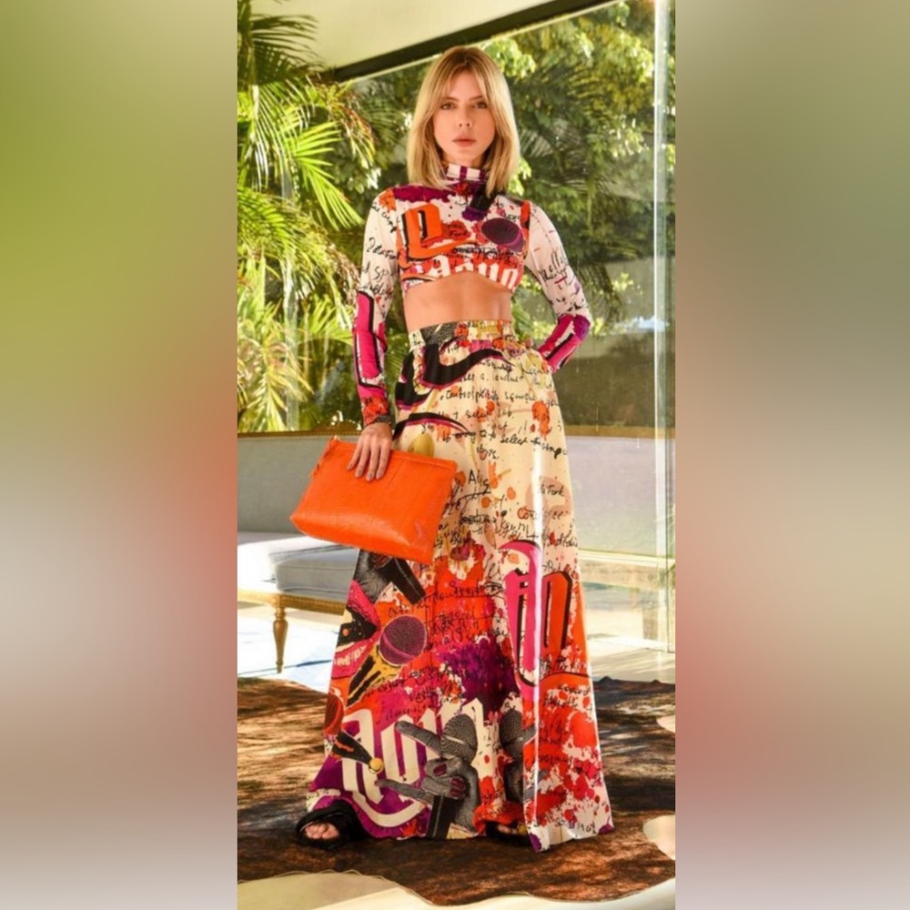 Gorgeous cropped + maxi skirt set